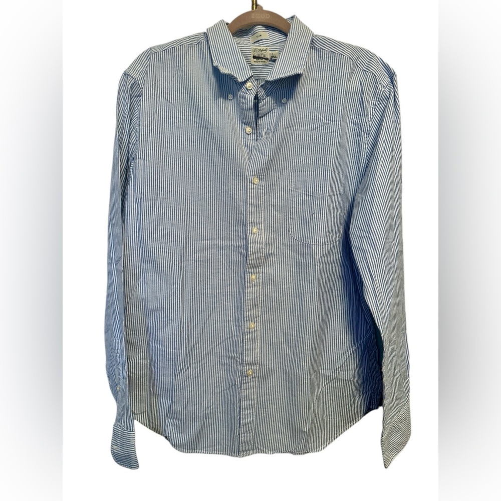 J. Crew Oxford slim button down shirt size L (flaw)